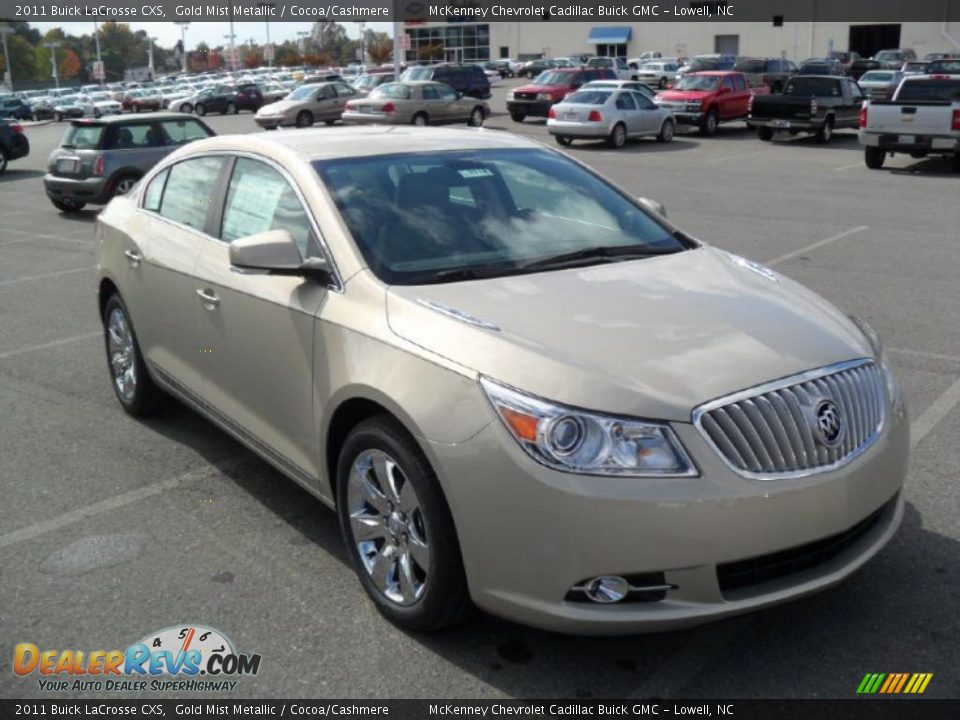 2011 Buick LaCrosse CXS Gold Mist Metallic / Cocoa/Cashmere Photo #5