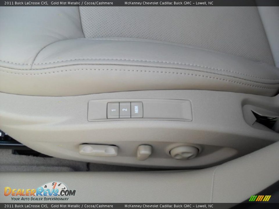 2011 Buick LaCrosse CXS Gold Mist Metallic / Cocoa/Cashmere Photo #8