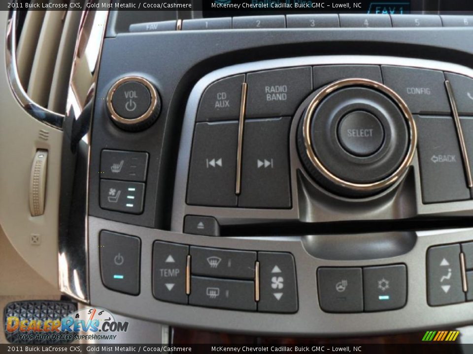 Controls of 2011 Buick LaCrosse CXS Photo #14