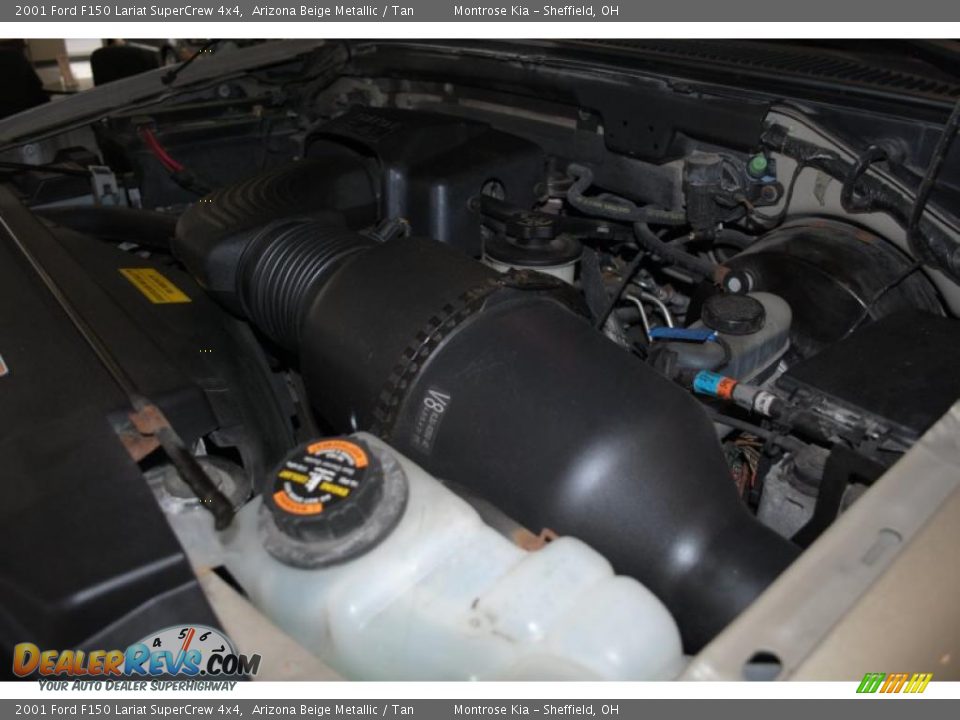 2001 Ford F150 Lariat SuperCrew 4x4 Arizona Beige Metallic / Tan Photo #23