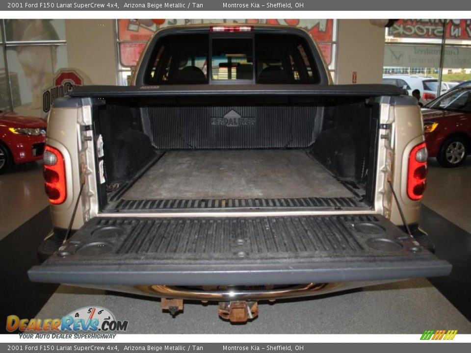 2001 Ford F150 Lariat SuperCrew 4x4 Arizona Beige Metallic / Tan Photo #24