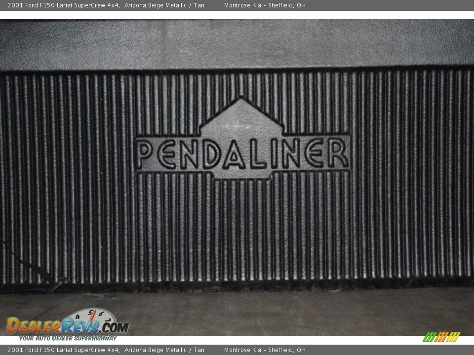 2001 Ford F150 Lariat SuperCrew 4x4 Arizona Beige Metallic / Tan Photo #25