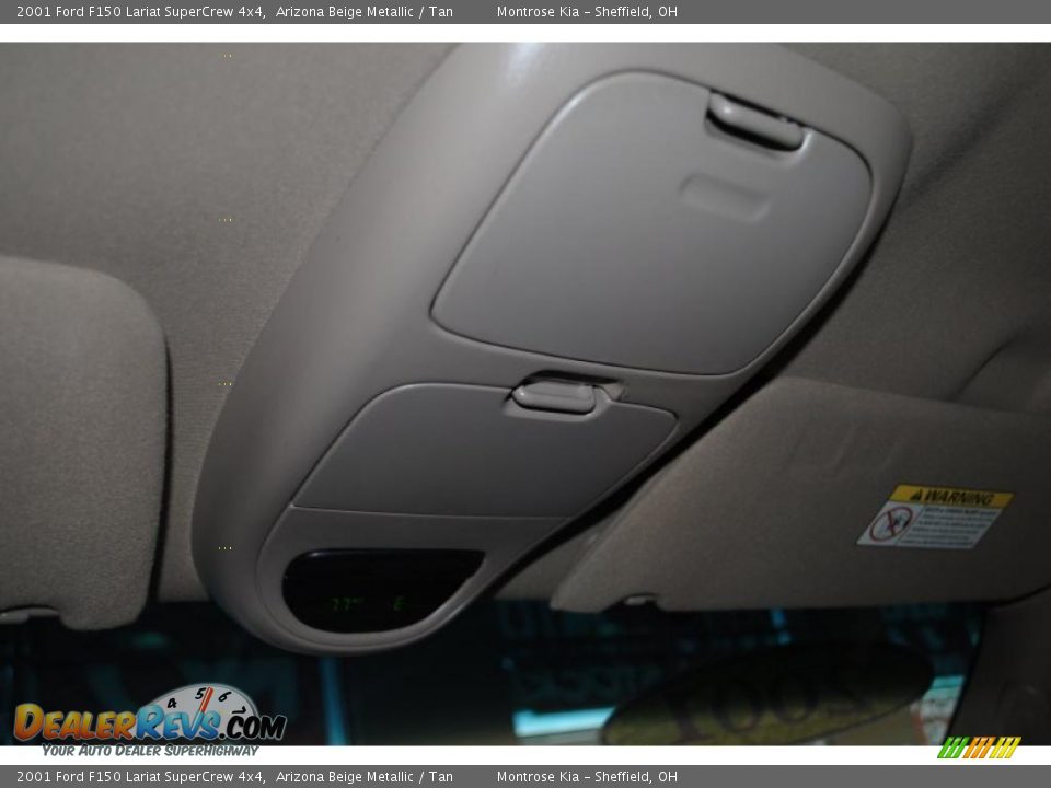 2001 Ford F150 Lariat SuperCrew 4x4 Arizona Beige Metallic / Tan Photo #35