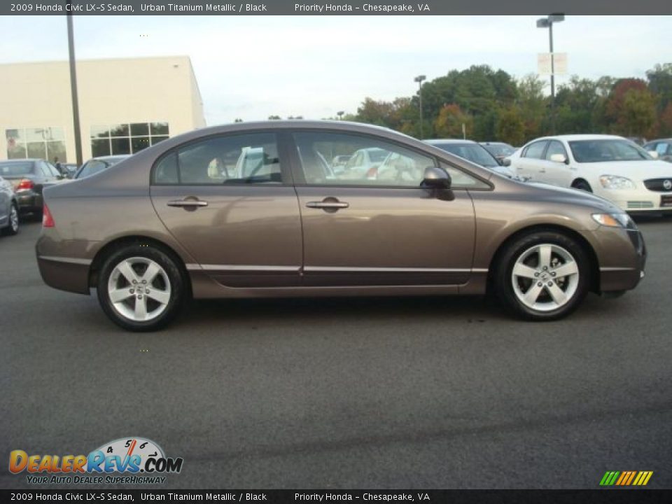 Urban Titanium Metallic 2009 Honda Civic LX-S Sedan Photo #7