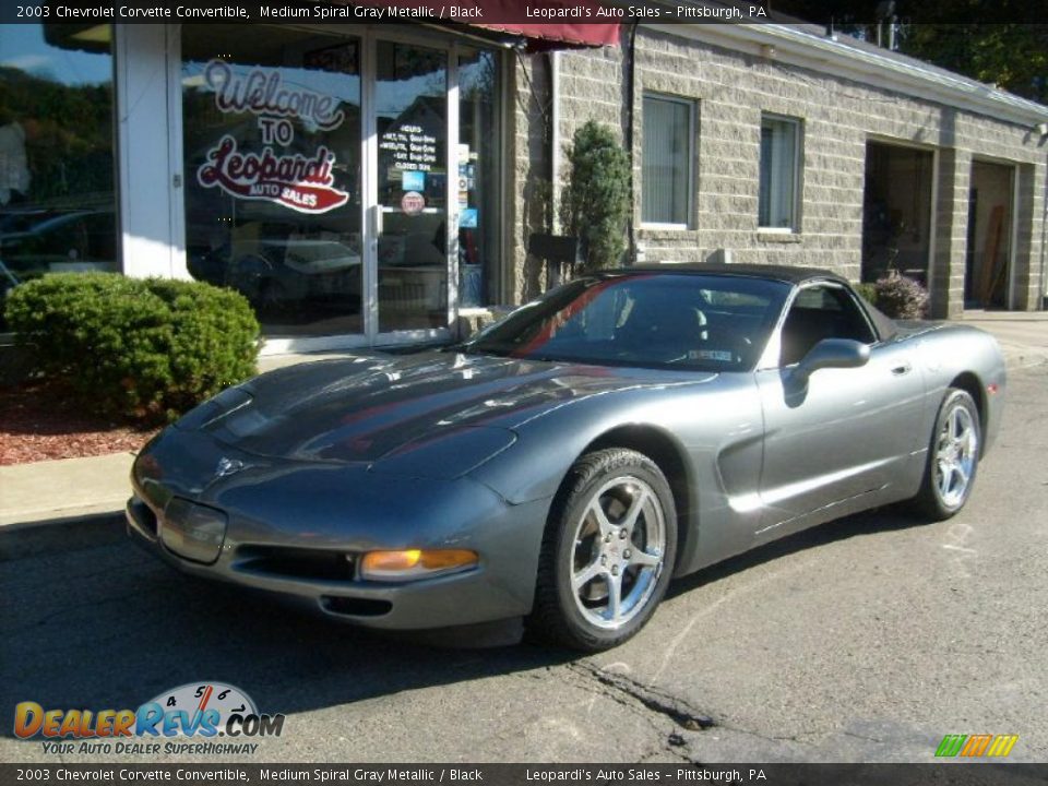 2003 Chevrolet Corvette Convertible Medium Spiral Gray Metallic / Black Photo #1