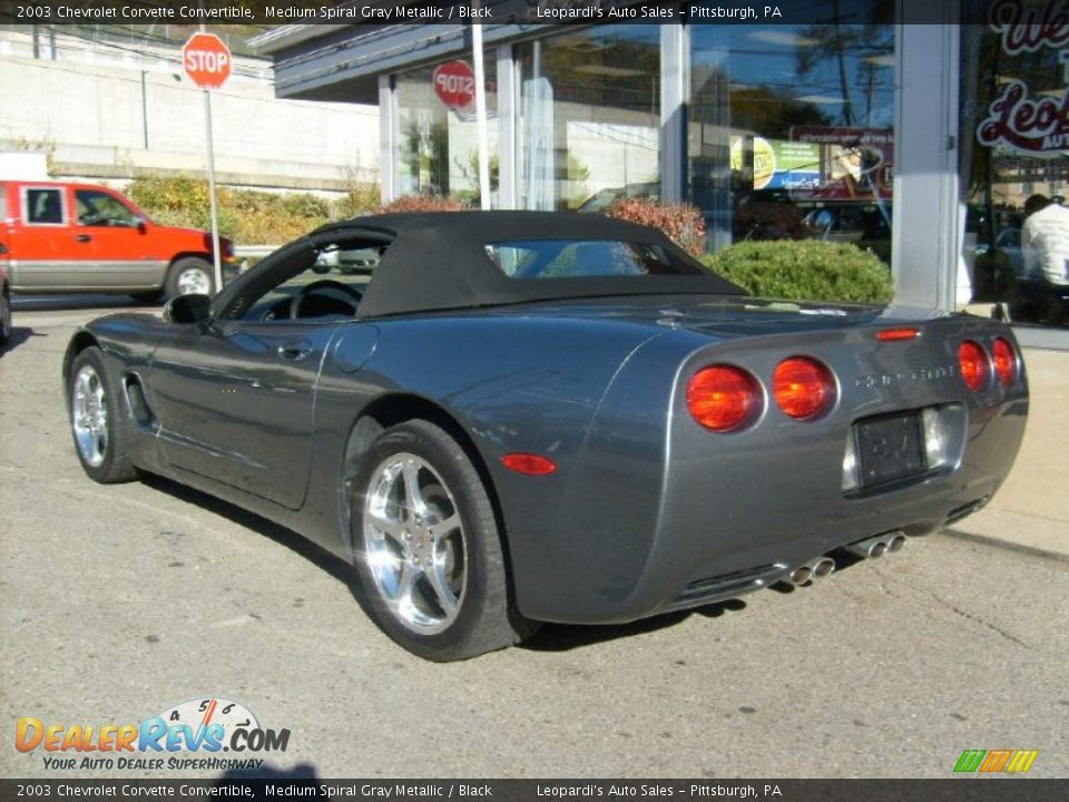 2003 Chevrolet Corvette Convertible Medium Spiral Gray Metallic / Black Photo #3