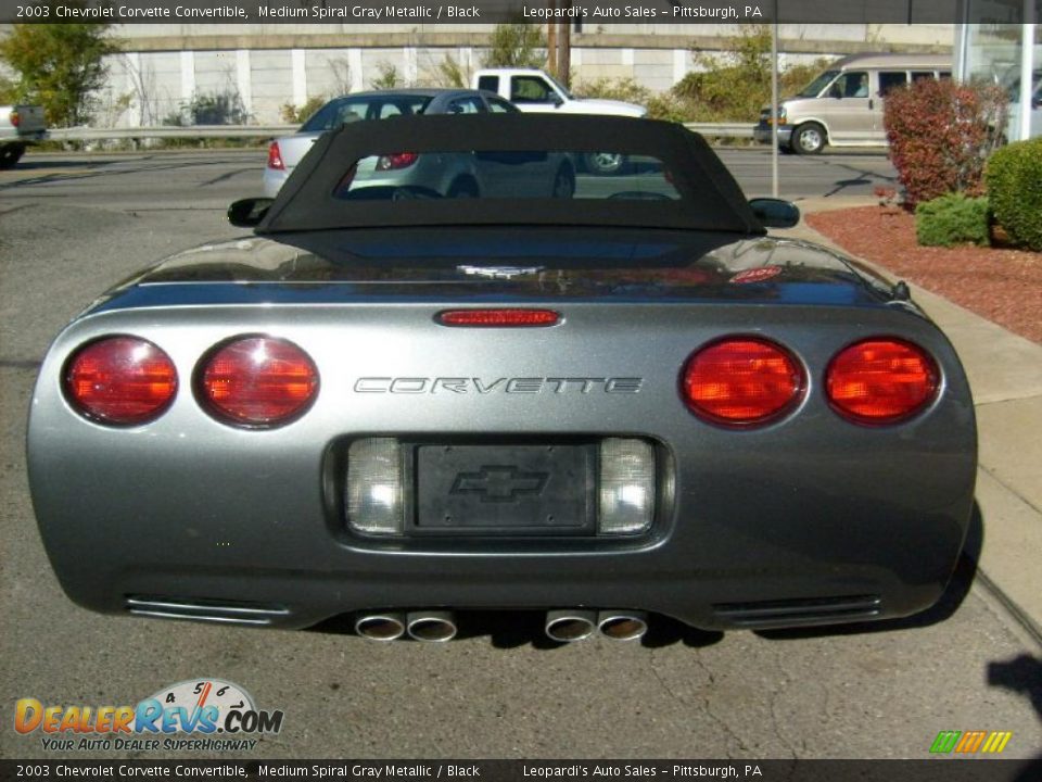 2003 Chevrolet Corvette Convertible Medium Spiral Gray Metallic / Black Photo #4