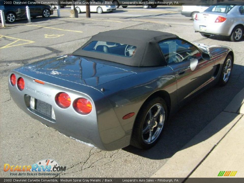 2003 Chevrolet Corvette Convertible Medium Spiral Gray Metallic / Black Photo #5