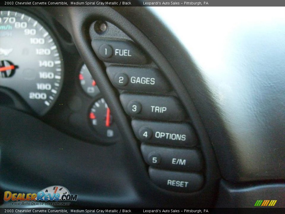 Controls of 2003 Chevrolet Corvette Convertible Photo #25