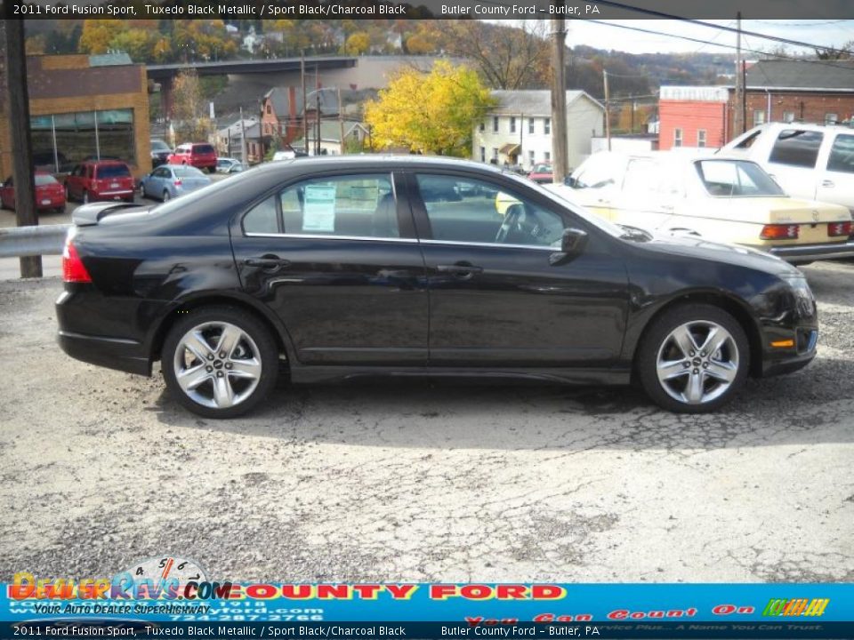2011 Ford Fusion Sport Tuxedo Black Metallic / Sport Black/Charcoal Black Photo #2