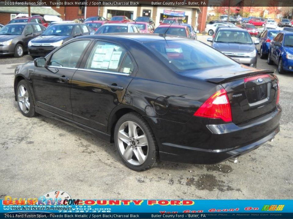 2011 Ford Fusion Sport Tuxedo Black Metallic / Sport Black/Charcoal Black Photo #5