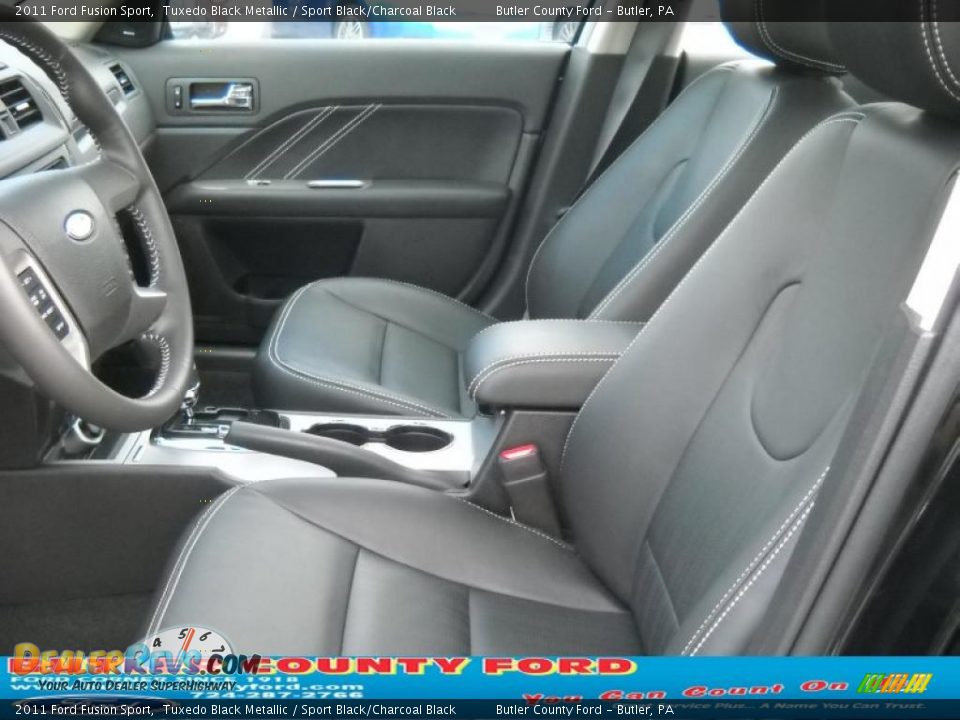 2011 Ford Fusion Sport Tuxedo Black Metallic / Sport Black/Charcoal Black Photo #8