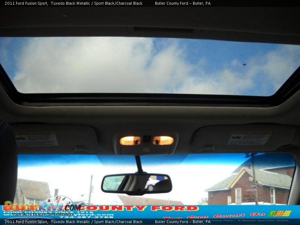2011 Ford Fusion Sport Tuxedo Black Metallic / Sport Black/Charcoal Black Photo #12