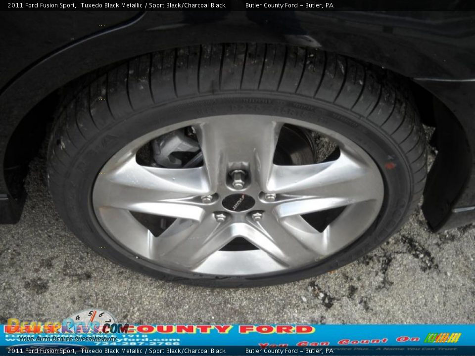 2011 Ford Fusion Sport Tuxedo Black Metallic / Sport Black/Charcoal Black Photo #13