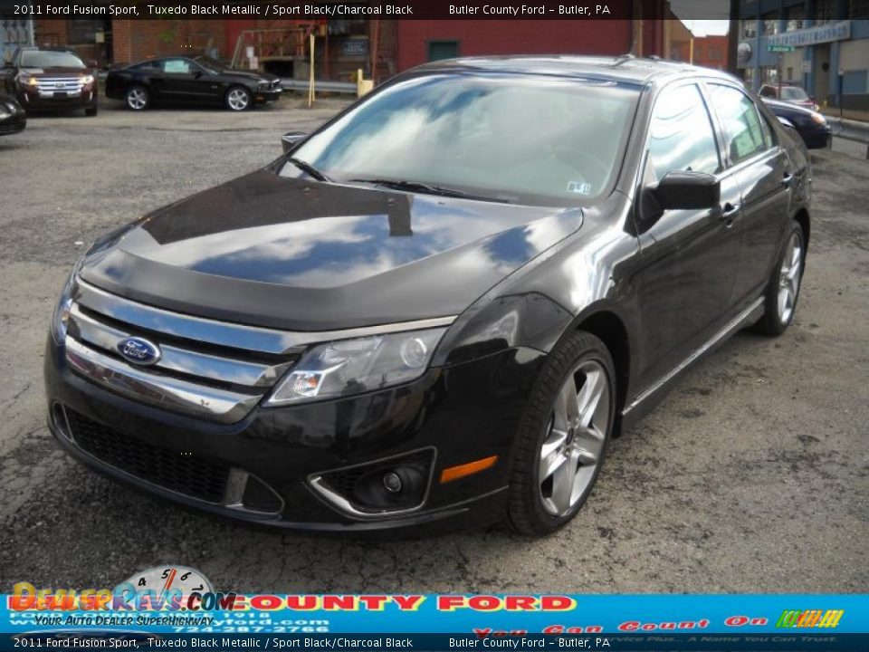 2011 Ford Fusion Sport Tuxedo Black Metallic / Sport Black/Charcoal Black Photo #18