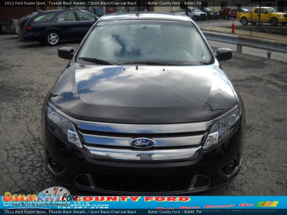 2011 Ford Fusion Sport Tuxedo Black Metallic / Sport Black/Charcoal Black Photo #19