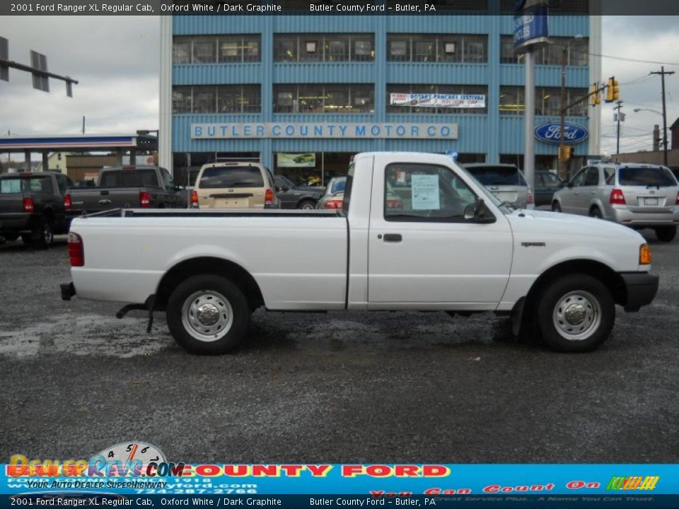 2001 Ford Ranger XL Regular Cab Oxford White / Dark Graphite Photo #1