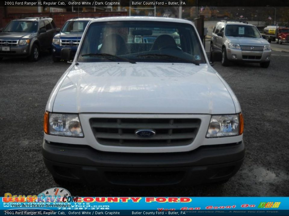 2001 Ford Ranger XL Regular Cab Oxford White / Dark Graphite Photo #17