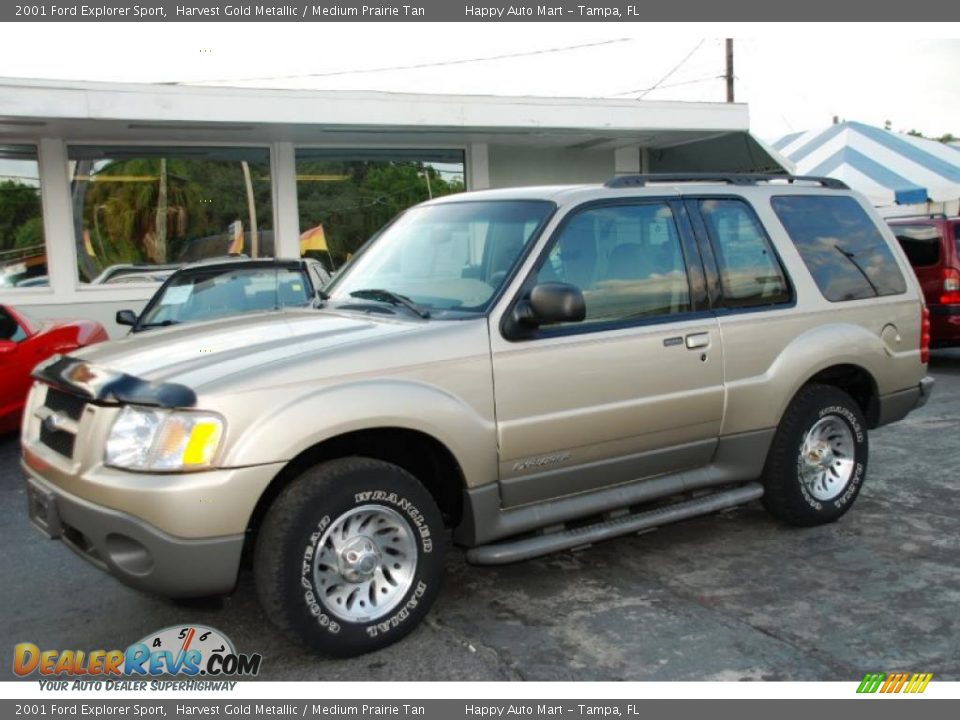 2001 Ford Explorer Sport Harvest Gold Metallic / Medium Prairie Tan Photo #1