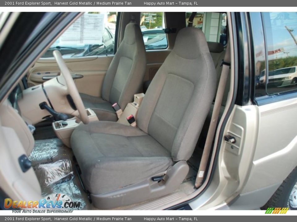 2001 Ford Explorer Sport Harvest Gold Metallic / Medium Prairie Tan Photo #10