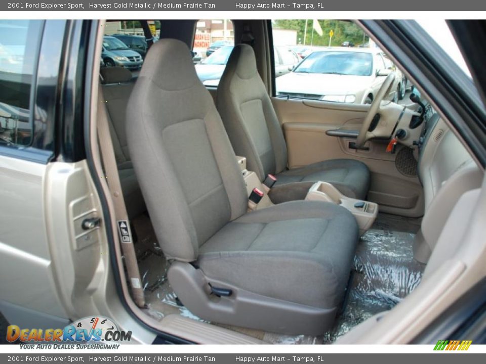 2001 Ford Explorer Sport Harvest Gold Metallic / Medium Prairie Tan Photo #17