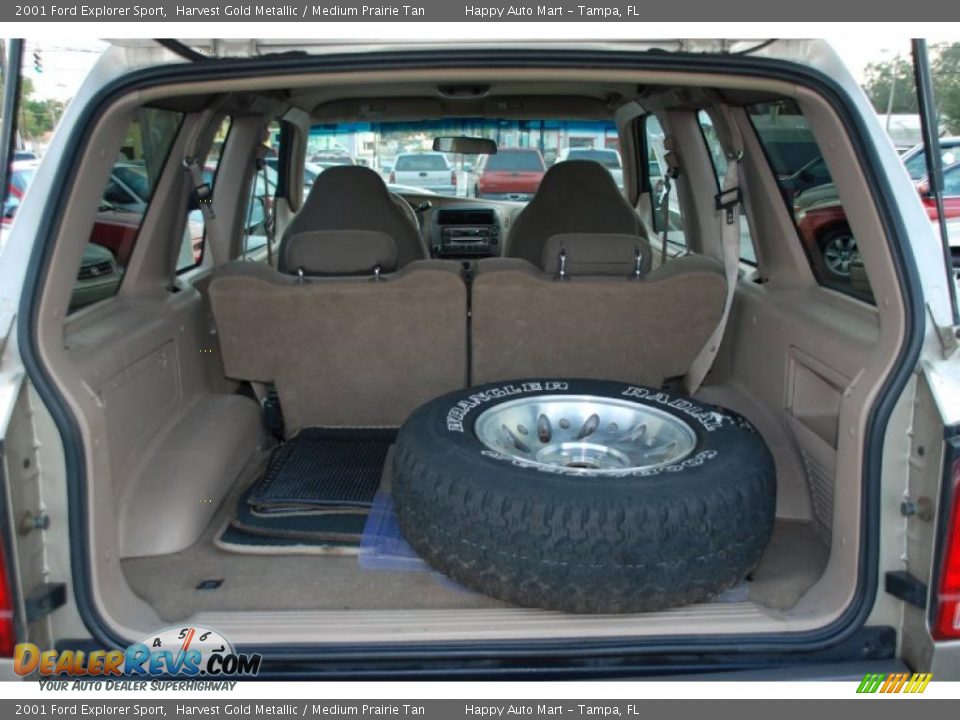 2001 Ford Explorer Sport Harvest Gold Metallic / Medium Prairie Tan Photo #20