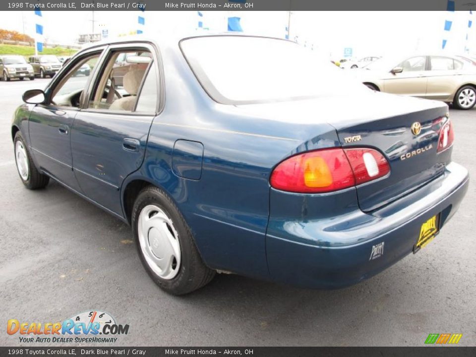 1998 Toyota Corolla LE Dark Blue Pearl / Gray Photo #2