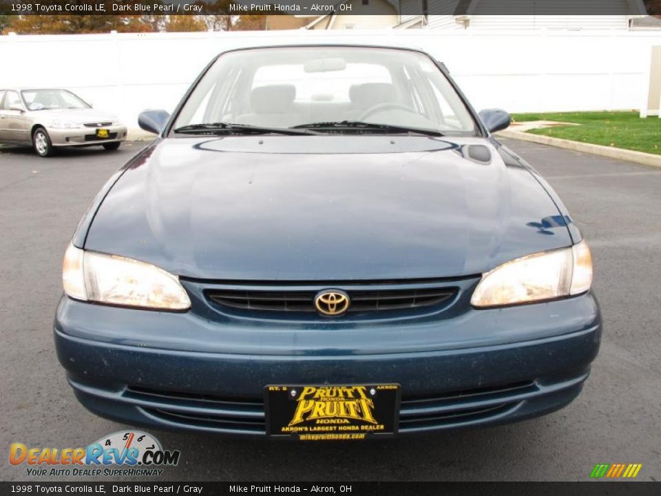 1998 Toyota Corolla LE Dark Blue Pearl / Gray Photo #4