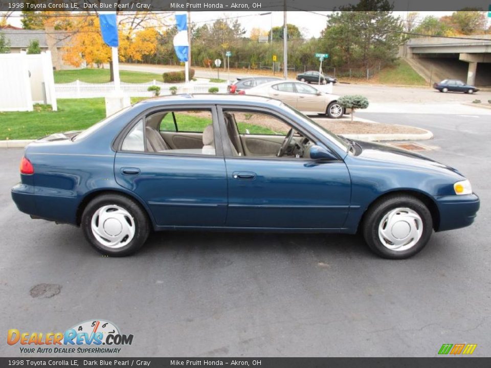 1998 Toyota Corolla LE Dark Blue Pearl / Gray Photo #6