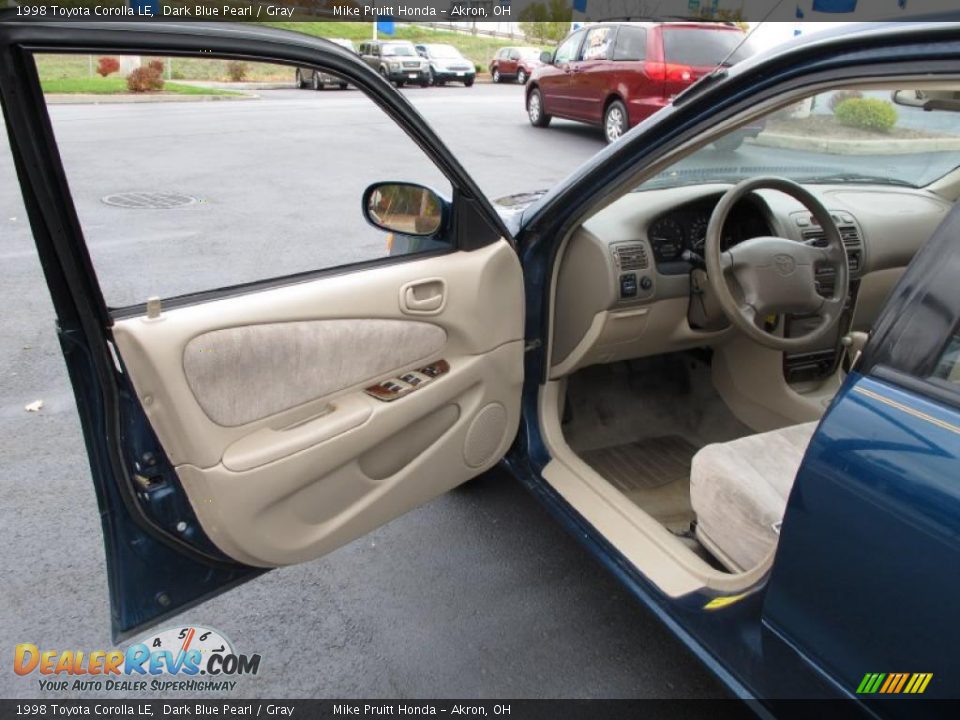 1998 Toyota Corolla LE Dark Blue Pearl / Gray Photo #10