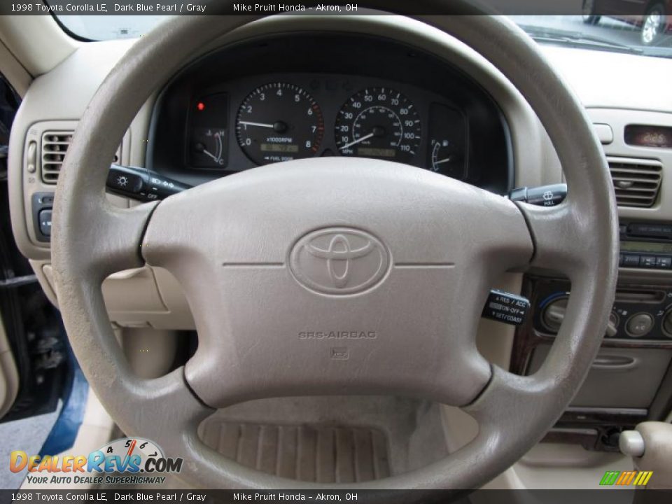 1998 Toyota Corolla LE Dark Blue Pearl / Gray Photo #17