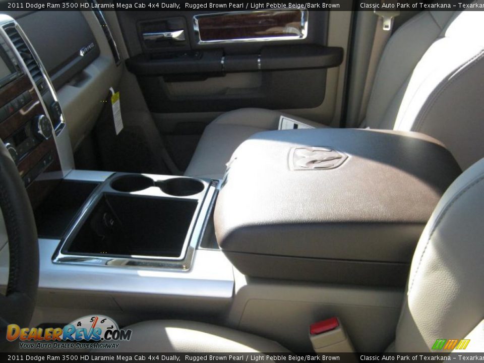 2011 Dodge Ram 3500 HD Laramie Mega Cab 4x4 Dually Rugged Brown Pearl / Light Pebble Beige/Bark Brown Photo #12