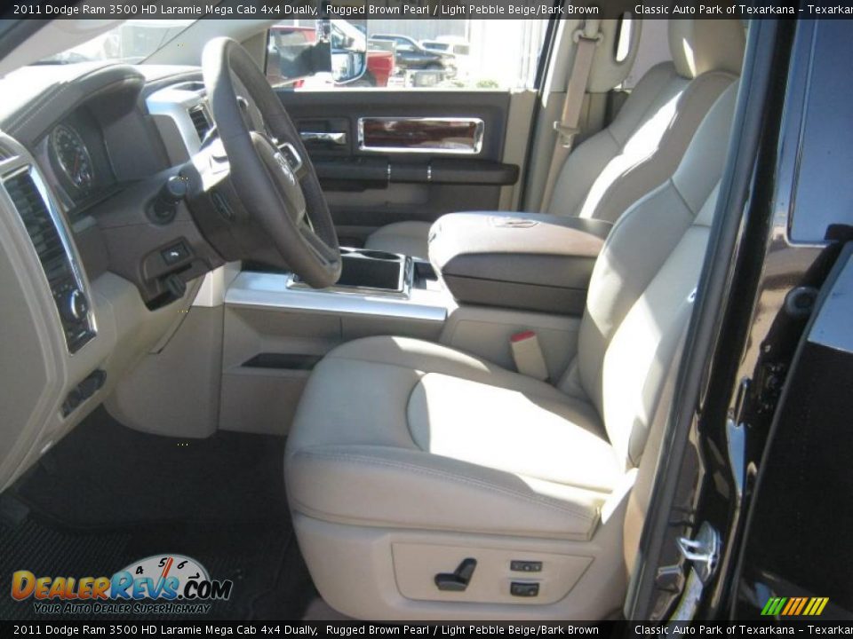 2011 Dodge Ram 3500 HD Laramie Mega Cab 4x4 Dually Rugged Brown Pearl / Light Pebble Beige/Bark Brown Photo #15