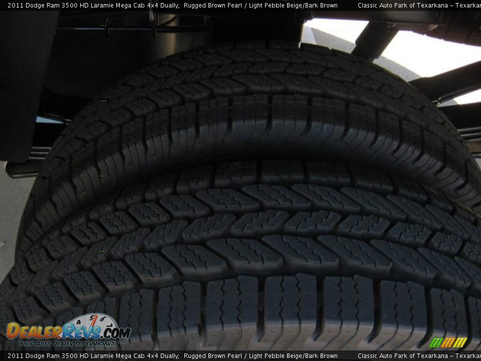 2011 Dodge Ram 3500 HD Laramie Mega Cab 4x4 Dually Rugged Brown Pearl / Light Pebble Beige/Bark Brown Photo #25