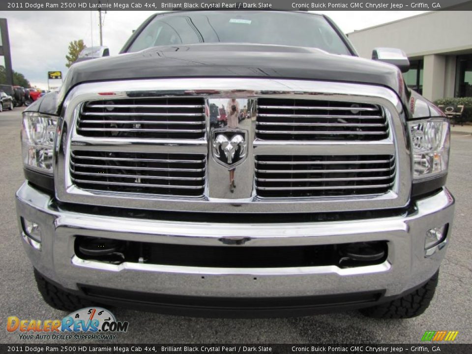 2011 Dodge Ram 2500 HD Laramie Mega Cab 4x4 Brilliant Black Crystal Pearl / Dark Slate Photo #2