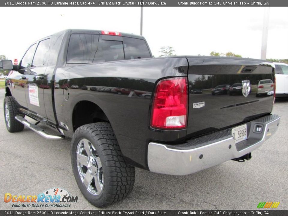 2011 Dodge Ram 2500 HD Laramie Mega Cab 4x4 Brilliant Black Crystal Pearl / Dark Slate Photo #5