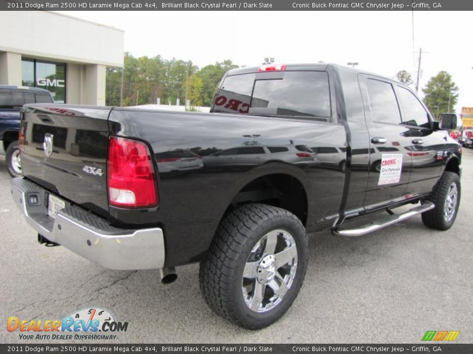 2011 Dodge Ram 2500 HD Laramie Mega Cab 4x4 Brilliant Black Crystal Pearl / Dark Slate Photo #7