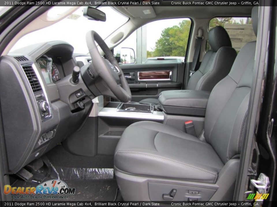 2011 Dodge Ram 2500 HD Laramie Mega Cab 4x4 Brilliant Black Crystal Pearl / Dark Slate Photo #12