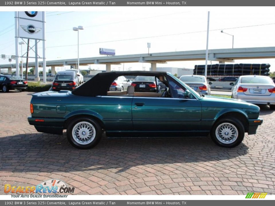 1992 BMW 3 Series 325i Convertible Laguna Green Metallic / Tan Photo #6