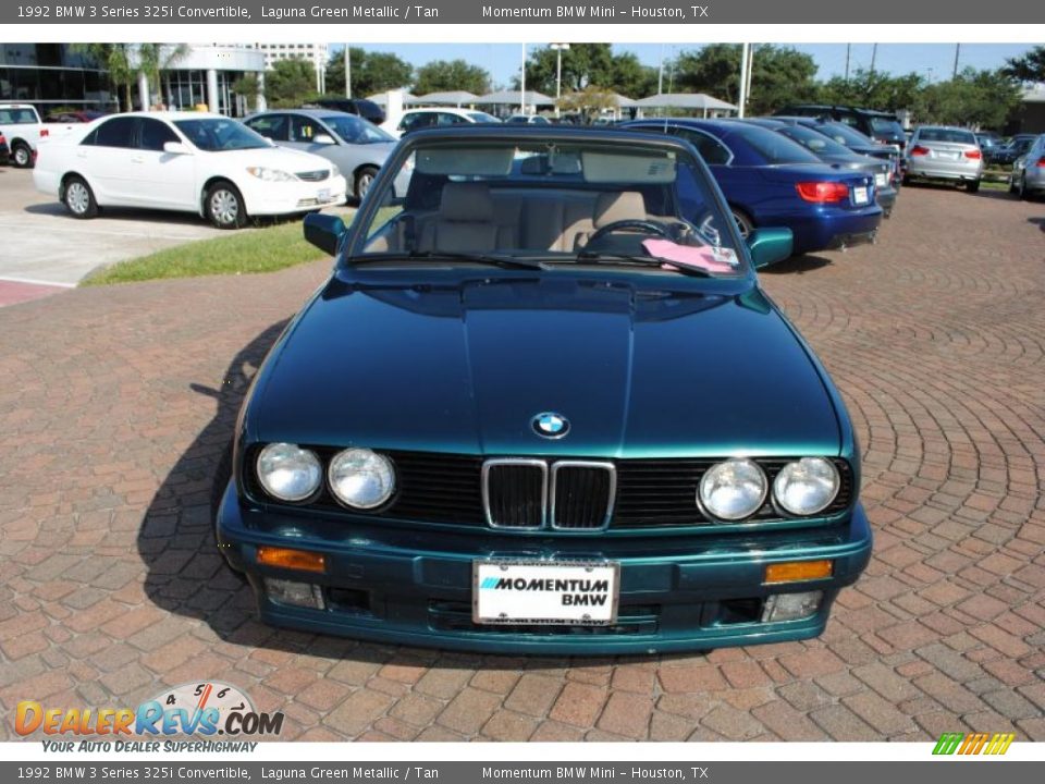 1992 BMW 3 Series 325i Convertible Laguna Green Metallic / Tan Photo #8