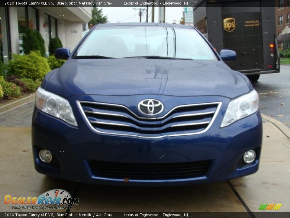 2010 Toyota Camry XLE V6 Blue Ribbon Metallic / Ash Gray Photo #2