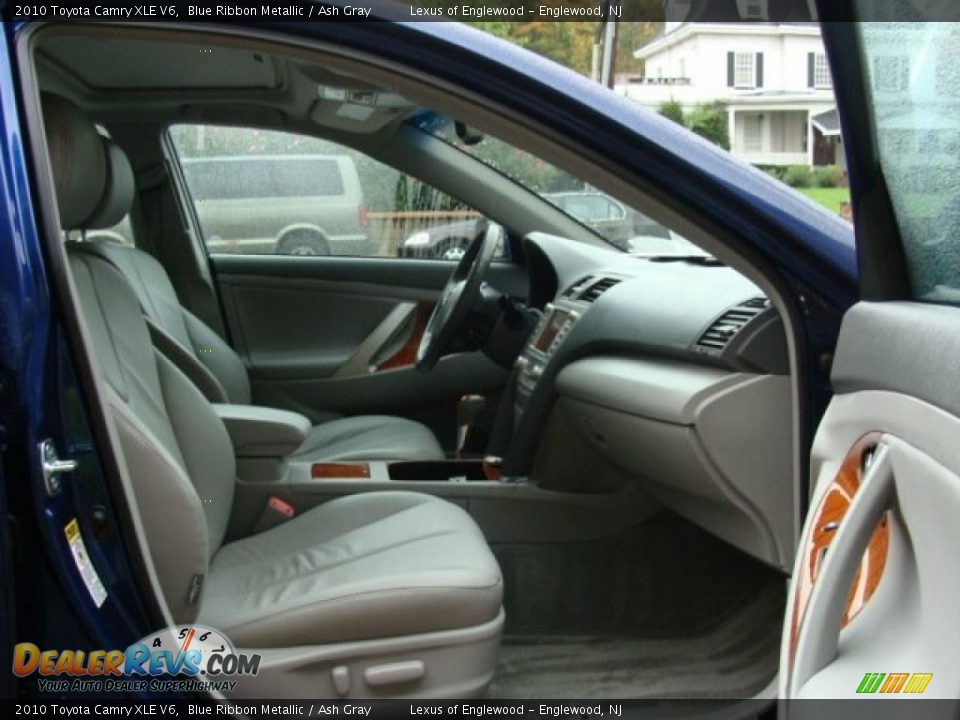2010 Toyota Camry XLE V6 Blue Ribbon Metallic / Ash Gray Photo #8