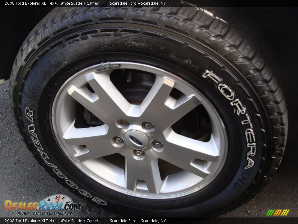 2008 Ford Explorer XLT 4x4 White Suede / Camel Photo #4