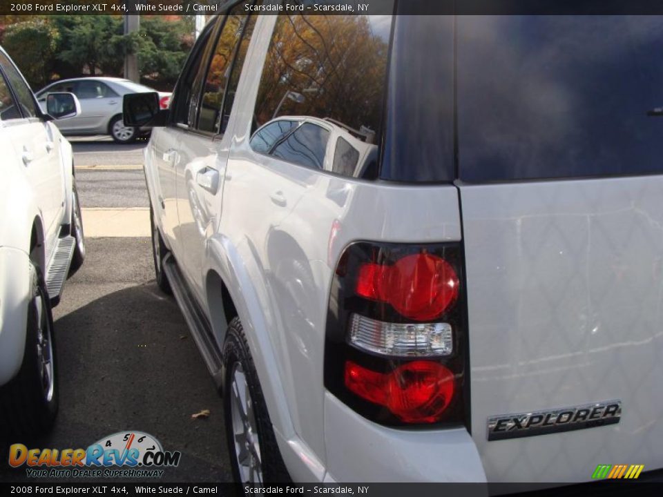 2008 Ford Explorer XLT 4x4 White Suede / Camel Photo #7