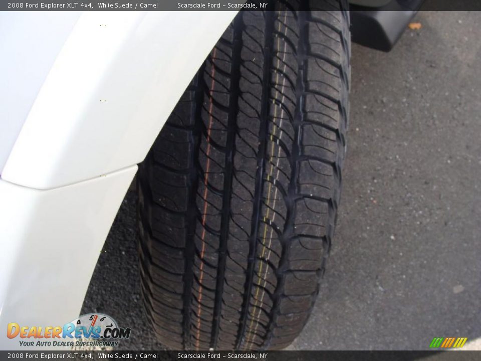 2008 Ford Explorer XLT 4x4 White Suede / Camel Photo #8