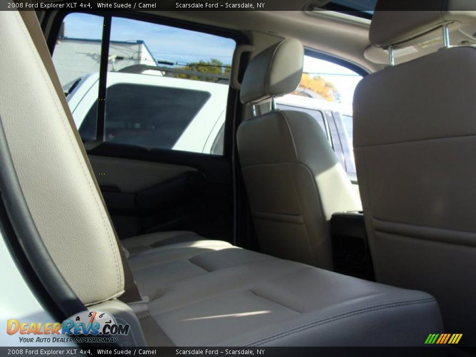 2008 Ford Explorer XLT 4x4 White Suede / Camel Photo #12