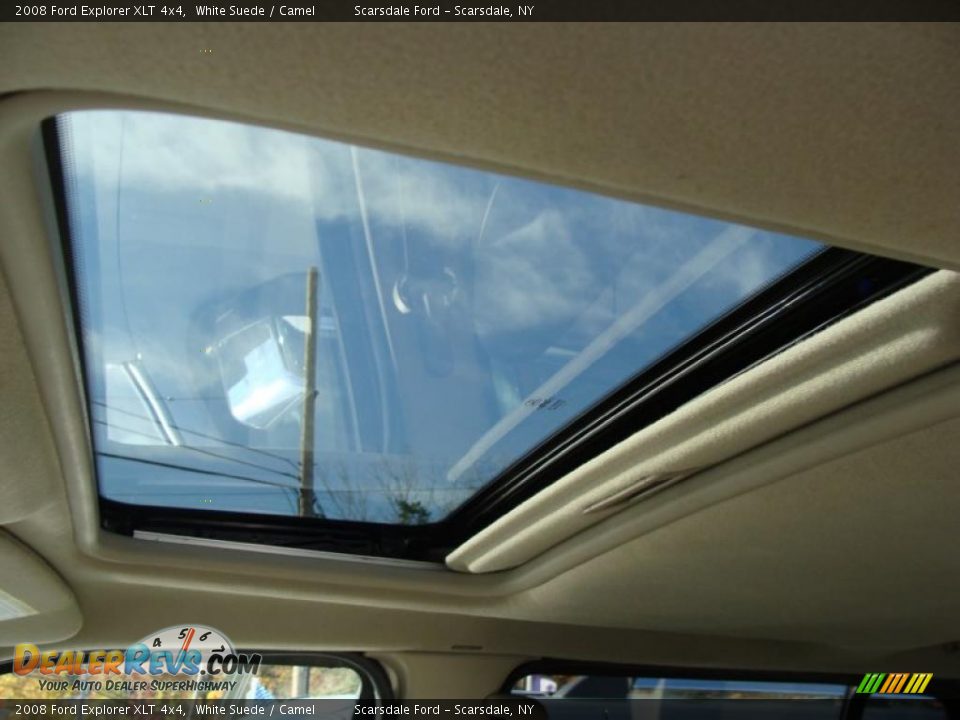 2008 Ford Explorer XLT 4x4 White Suede / Camel Photo #18