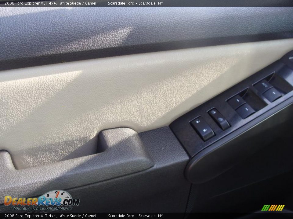 2008 Ford Explorer XLT 4x4 White Suede / Camel Photo #19