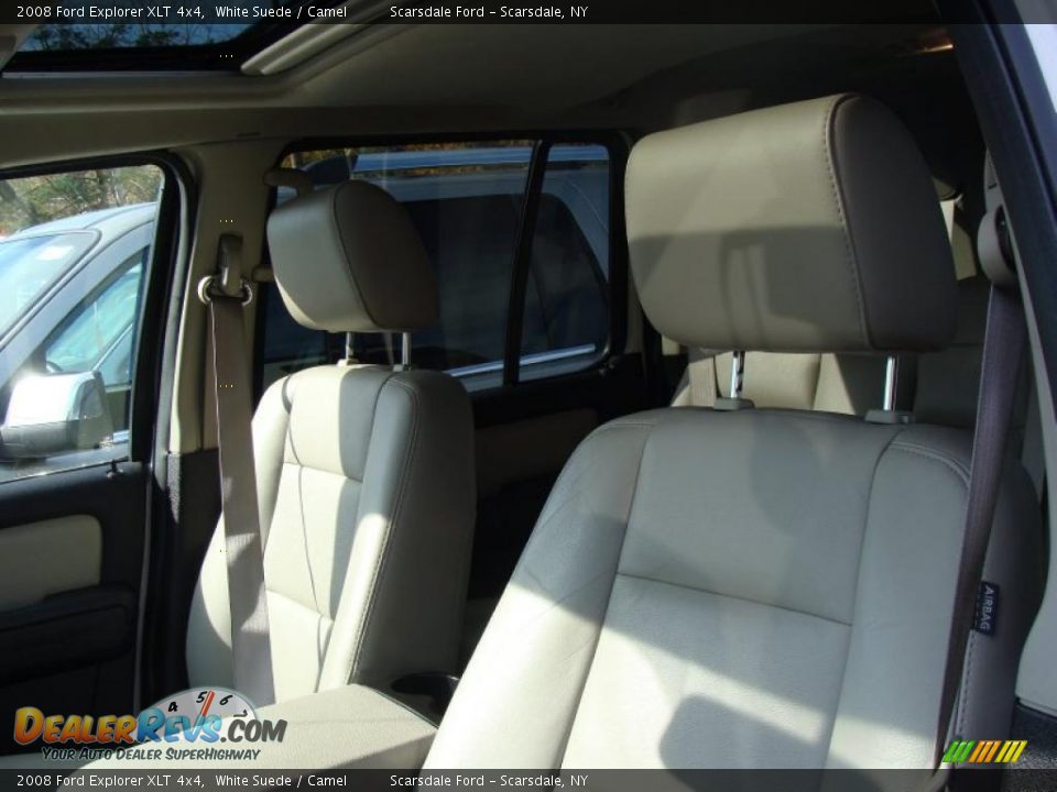 2008 Ford Explorer XLT 4x4 White Suede / Camel Photo #20