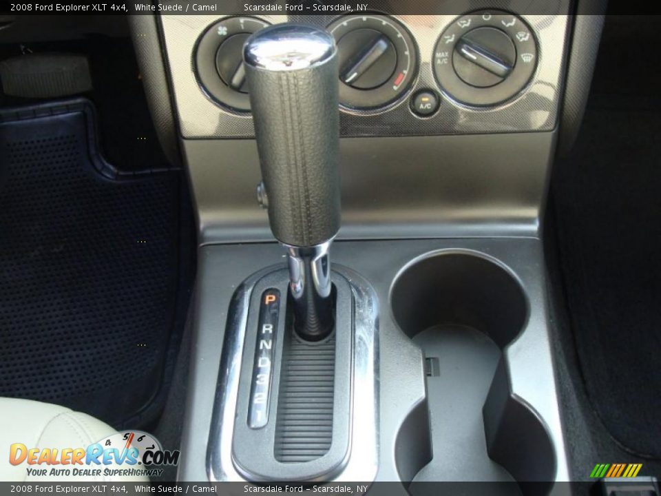 2008 Ford Explorer XLT 4x4 White Suede / Camel Photo #23